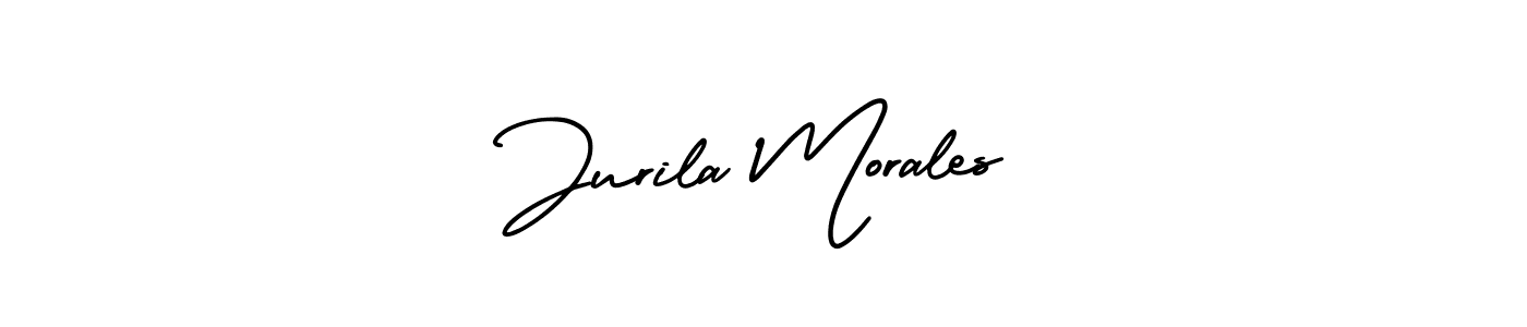 Similarly AmerikaSignatureDemo-Regular is the best handwritten signature design. Signature creator online .You can use it as an online autograph creator for name Jurila Morales. Jurila Morales signature style 3 images and pictures png