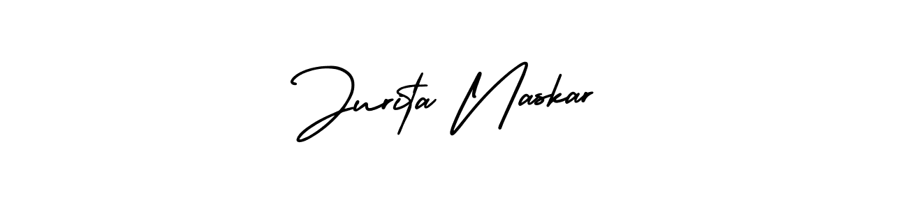 Design your own signature with our free online signature maker. With this signature software, you can create a handwritten (AmerikaSignatureDemo-Regular) signature for name Jurita Naskar. Jurita Naskar signature style 3 images and pictures png
