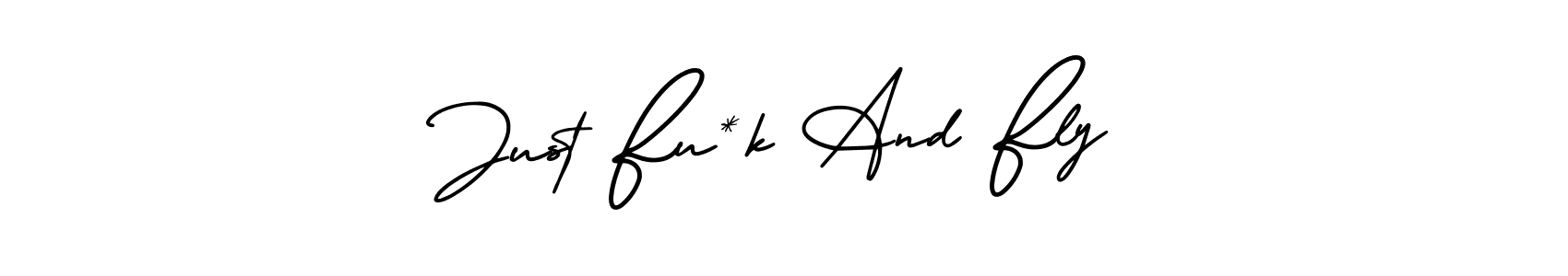 Make a beautiful signature design for name Just Fu*k And Fly. With this signature (AmerikaSignatureDemo-Regular) style, you can create a handwritten signature for free. Just Fu*k And Fly signature style 3 images and pictures png