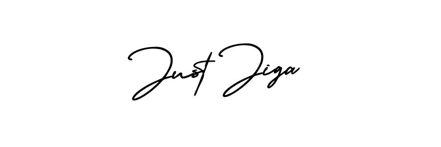Just Jiga stylish signature style. Best Handwritten Sign (AmerikaSignatureDemo-Regular) for my name. Handwritten Signature Collection Ideas for my name Just Jiga. Just Jiga signature style 3 images and pictures png