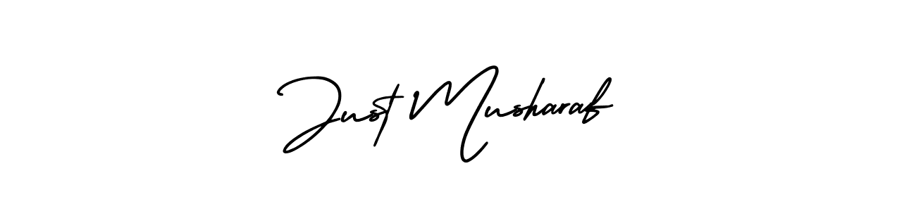 How to Draw Just Musharaf signature style? AmerikaSignatureDemo-Regular is a latest design signature styles for name Just Musharaf. Just Musharaf signature style 3 images and pictures png