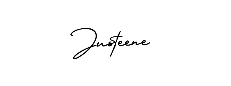 Make a short Justeene signature style. Manage your documents anywhere anytime using AmerikaSignatureDemo-Regular. Create and add eSignatures, submit forms, share and send files easily. Justeene signature style 3 images and pictures png