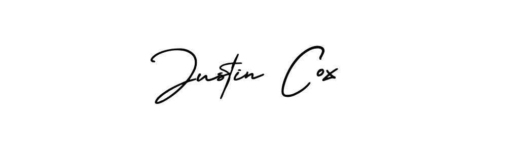How to make Justin Cox name signature. Use AmerikaSignatureDemo-Regular style for creating short signs online. This is the latest handwritten sign. Justin Cox signature style 3 images and pictures png
