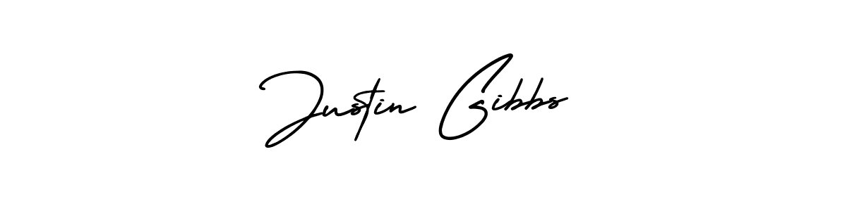 Justin Gibbs stylish signature style. Best Handwritten Sign (AmerikaSignatureDemo-Regular) for my name. Handwritten Signature Collection Ideas for my name Justin Gibbs. Justin Gibbs signature style 3 images and pictures png