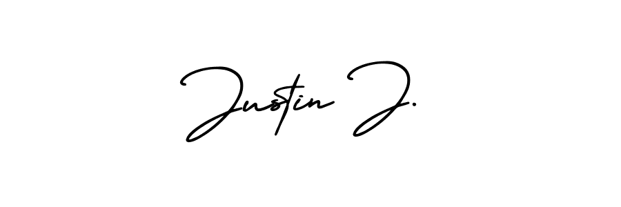 Check out images of Autograph of Justin J. name. Actor Justin J. Signature Style. AmerikaSignatureDemo-Regular is a professional sign style online. Justin J. signature style 3 images and pictures png