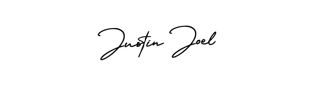 Use a signature maker to create a handwritten signature online. With this signature software, you can design (AmerikaSignatureDemo-Regular) your own signature for name Justin Joel. Justin Joel signature style 3 images and pictures png