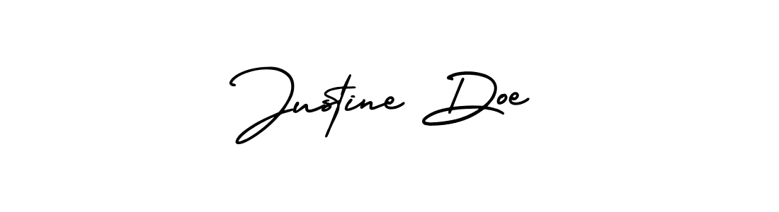 The best way (AmerikaSignatureDemo-Regular) to make a short signature is to pick only two or three words in your name. The name Justine Doe include a total of six letters. For converting this name. Justine Doe signature style 3 images and pictures png