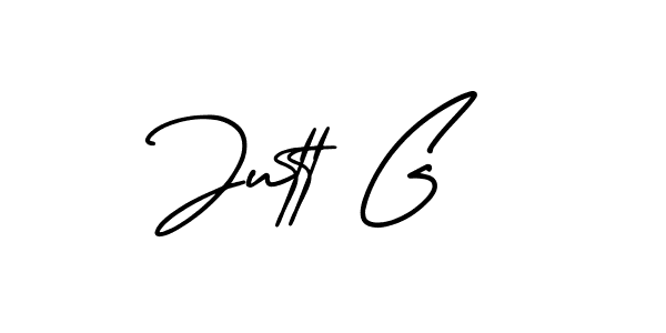 Similarly AmerikaSignatureDemo-Regular is the best handwritten signature design. Signature creator online .You can use it as an online autograph creator for name Jutt G. Jutt G signature style 3 images and pictures png