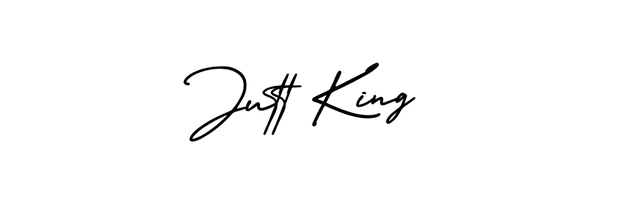 It looks lik you need a new signature style for name Jutt King. Design unique handwritten (AmerikaSignatureDemo-Regular) signature with our free signature maker in just a few clicks. Jutt King signature style 3 images and pictures png