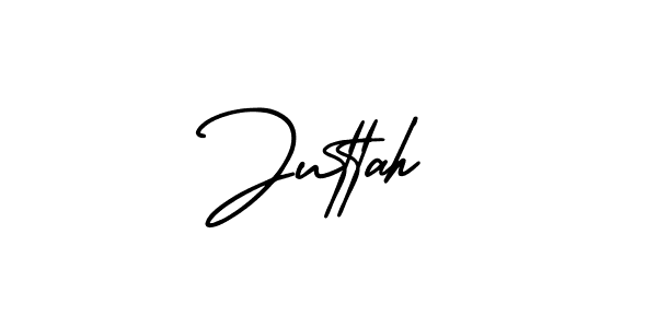 Design your own signature with our free online signature maker. With this signature software, you can create a handwritten (AmerikaSignatureDemo-Regular) signature for name Juttah. Juttah signature style 3 images and pictures png