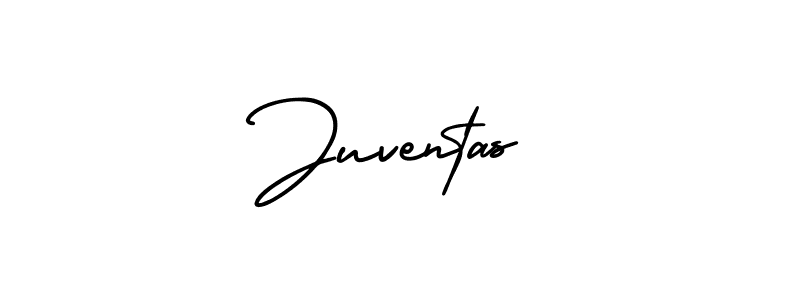 You should practise on your own different ways (AmerikaSignatureDemo-Regular) to write your name (Juventas) in signature. don't let someone else do it for you. Juventas signature style 3 images and pictures png