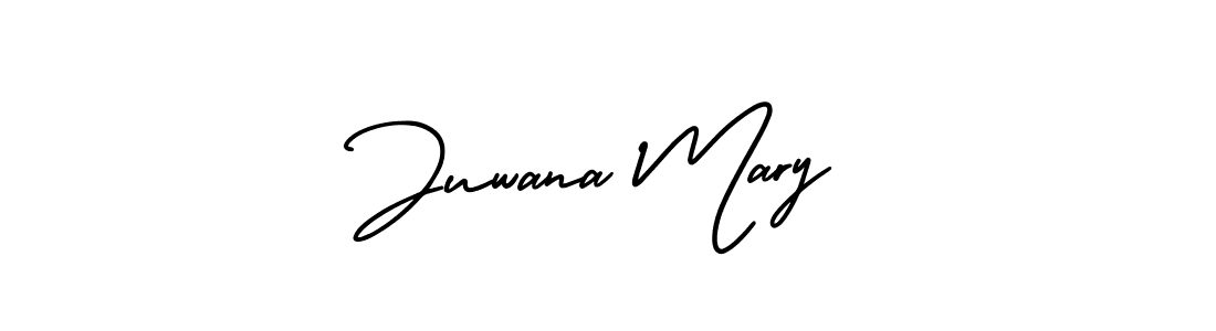 Create a beautiful signature design for name Juwana Mary. With this signature (AmerikaSignatureDemo-Regular) fonts, you can make a handwritten signature for free. Juwana Mary signature style 3 images and pictures png