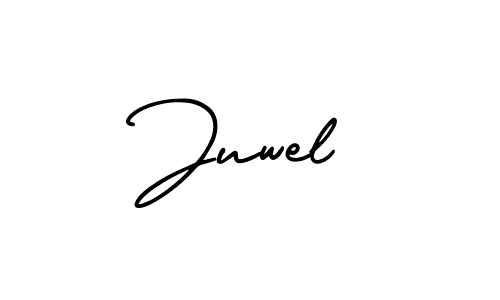 Juwel stylish signature style. Best Handwritten Sign (AmerikaSignatureDemo-Regular) for my name. Handwritten Signature Collection Ideas for my name Juwel. Juwel signature style 3 images and pictures png