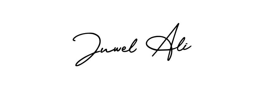 if you are searching for the best signature style for your name Juwel Ali. so please give up your signature search. here we have designed multiple signature styles  using AmerikaSignatureDemo-Regular. Juwel Ali signature style 3 images and pictures png