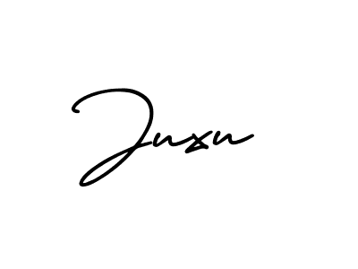You should practise on your own different ways (AmerikaSignatureDemo-Regular) to write your name (Juxu) in signature. don't let someone else do it for you. Juxu signature style 3 images and pictures png