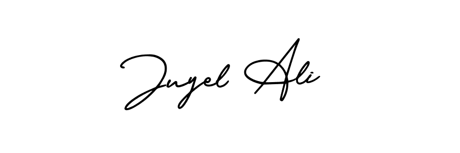 Design your own signature with our free online signature maker. With this signature software, you can create a handwritten (AmerikaSignatureDemo-Regular) signature for name Juyel Ali. Juyel Ali signature style 3 images and pictures png