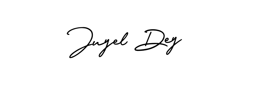 Juyel Dey stylish signature style. Best Handwritten Sign (AmerikaSignatureDemo-Regular) for my name. Handwritten Signature Collection Ideas for my name Juyel Dey. Juyel Dey signature style 3 images and pictures png