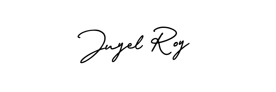 Also You can easily find your signature by using the search form. We will create Juyel Roy name handwritten signature images for you free of cost using AmerikaSignatureDemo-Regular sign style. Juyel Roy signature style 3 images and pictures png