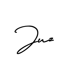 How to make Juz signature? AmerikaSignatureDemo-Regular is a professional autograph style. Create handwritten signature for Juz name. Juz signature style 3 images and pictures png