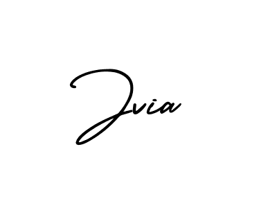 The best way (AmerikaSignatureDemo-Regular) to make a short signature is to pick only two or three words in your name. The name Jvia include a total of six letters. For converting this name. Jvia signature style 3 images and pictures png