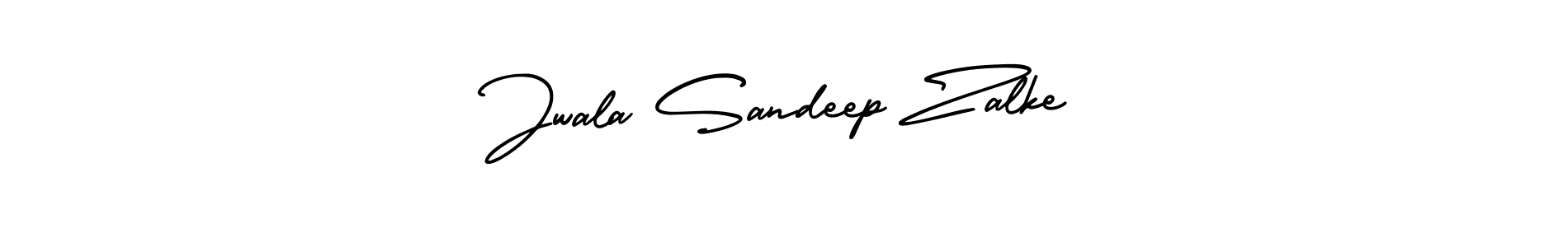 Jwala Sandeep Zalke stylish signature style. Best Handwritten Sign (AmerikaSignatureDemo-Regular) for my name. Handwritten Signature Collection Ideas for my name Jwala Sandeep Zalke. Jwala Sandeep Zalke signature style 3 images and pictures png