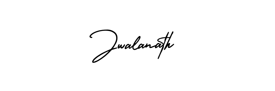 The best way (AmerikaSignatureDemo-Regular) to make a short signature is to pick only two or three words in your name. The name Jwalanath include a total of six letters. For converting this name. Jwalanath signature style 3 images and pictures png