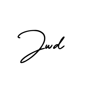 Create a beautiful signature design for name Jwd. With this signature (AmerikaSignatureDemo-Regular) fonts, you can make a handwritten signature for free. Jwd signature style 3 images and pictures png