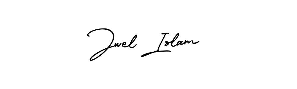 Jwel Islam stylish signature style. Best Handwritten Sign (AmerikaSignatureDemo-Regular) for my name. Handwritten Signature Collection Ideas for my name Jwel Islam. Jwel Islam signature style 3 images and pictures png