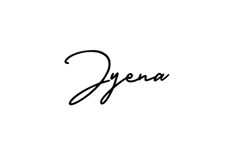 How to make Jyena signature? AmerikaSignatureDemo-Regular is a professional autograph style. Create handwritten signature for Jyena name. Jyena signature style 3 images and pictures png