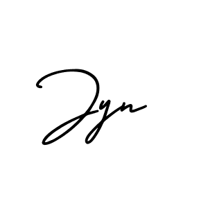 Design your own signature with our free online signature maker. With this signature software, you can create a handwritten (AmerikaSignatureDemo-Regular) signature for name Jyn. Jyn signature style 3 images and pictures png