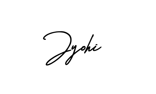 You should practise on your own different ways (AmerikaSignatureDemo-Regular) to write your name (Jyohi) in signature. don't let someone else do it for you. Jyohi signature style 3 images and pictures png
