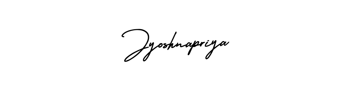 How to make Jyoshnapriya name signature. Use AmerikaSignatureDemo-Regular style for creating short signs online. This is the latest handwritten sign. Jyoshnapriya signature style 3 images and pictures png