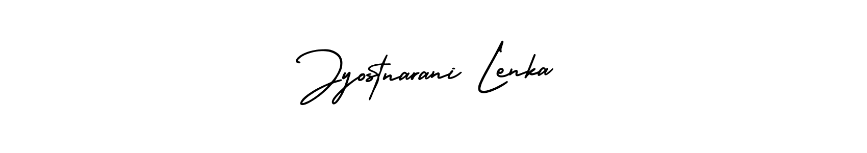 if you are searching for the best signature style for your name Jyostnarani Lenka. so please give up your signature search. here we have designed multiple signature styles  using AmerikaSignatureDemo-Regular. Jyostnarani Lenka signature style 3 images and pictures png