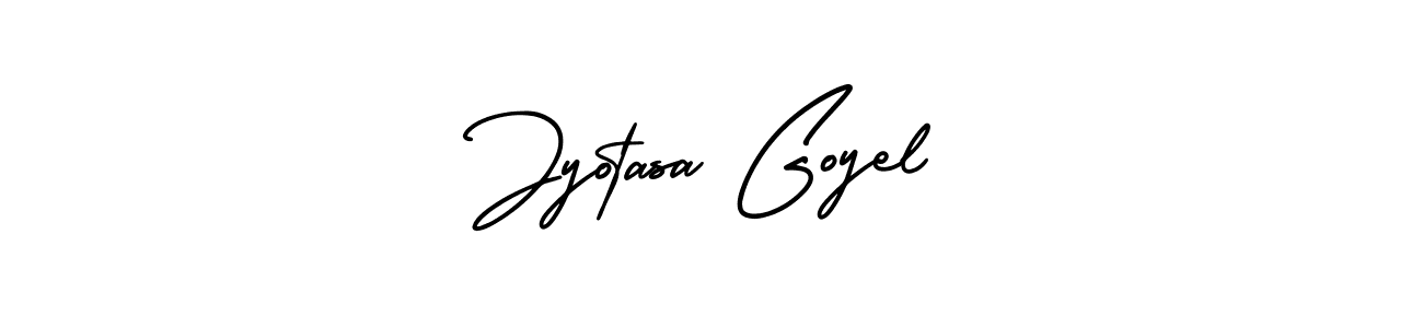 Also You can easily find your signature by using the search form. We will create Jyotasa Goyel name handwritten signature images for you free of cost using AmerikaSignatureDemo-Regular sign style. Jyotasa Goyel signature style 3 images and pictures png