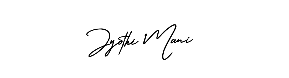 It looks lik you need a new signature style for name Jyothi Mani. Design unique handwritten (AmerikaSignatureDemo-Regular) signature with our free signature maker in just a few clicks. Jyothi Mani signature style 3 images and pictures png