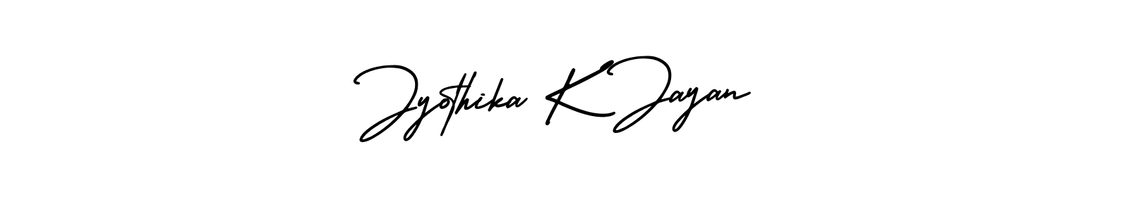 Also You can easily find your signature by using the search form. We will create Jyothika K Jayan name handwritten signature images for you free of cost using AmerikaSignatureDemo-Regular sign style. Jyothika K Jayan signature style 3 images and pictures png