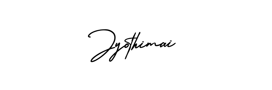 The best way (AmerikaSignatureDemo-Regular) to make a short signature is to pick only two or three words in your name. The name Jyothimai include a total of six letters. For converting this name. Jyothimai signature style 3 images and pictures png
