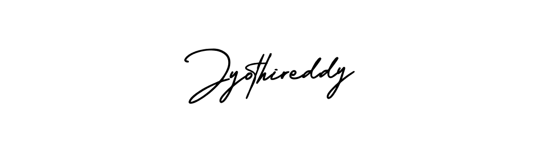 Jyothireddy stylish signature style. Best Handwritten Sign (AmerikaSignatureDemo-Regular) for my name. Handwritten Signature Collection Ideas for my name Jyothireddy. Jyothireddy signature style 3 images and pictures png