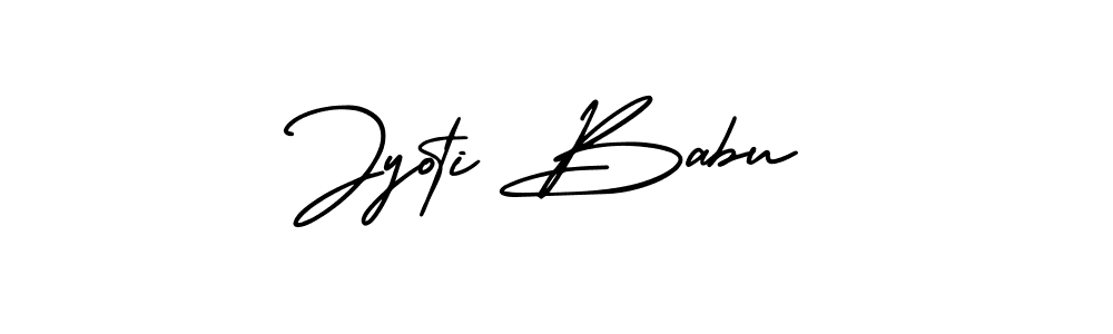The best way (AmerikaSignatureDemo-Regular) to make a short signature is to pick only two or three words in your name. The name Jyoti Babu include a total of six letters. For converting this name. Jyoti Babu signature style 3 images and pictures png