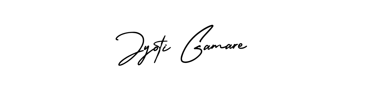 It looks lik you need a new signature style for name Jyoti Gamare. Design unique handwritten (AmerikaSignatureDemo-Regular) signature with our free signature maker in just a few clicks. Jyoti Gamare signature style 3 images and pictures png