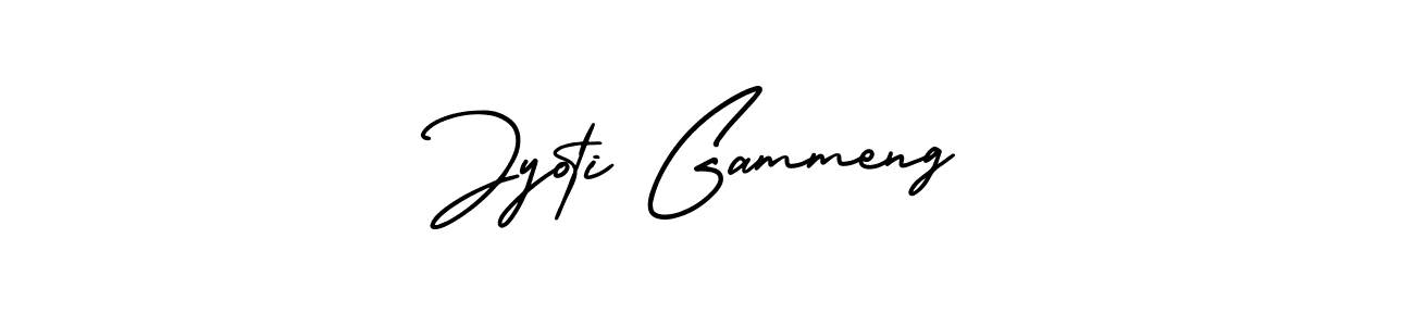 Make a beautiful signature design for name Jyoti Gammeng. With this signature (AmerikaSignatureDemo-Regular) style, you can create a handwritten signature for free. Jyoti Gammeng signature style 3 images and pictures png