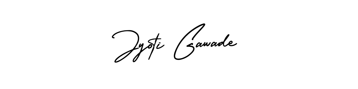 You should practise on your own different ways (AmerikaSignatureDemo-Regular) to write your name (Jyoti Gawade) in signature. don't let someone else do it for you. Jyoti Gawade signature style 3 images and pictures png