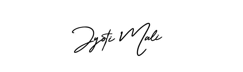 How to make Jyoti Mali signature? AmerikaSignatureDemo-Regular is a professional autograph style. Create handwritten signature for Jyoti Mali name. Jyoti Mali signature style 3 images and pictures png