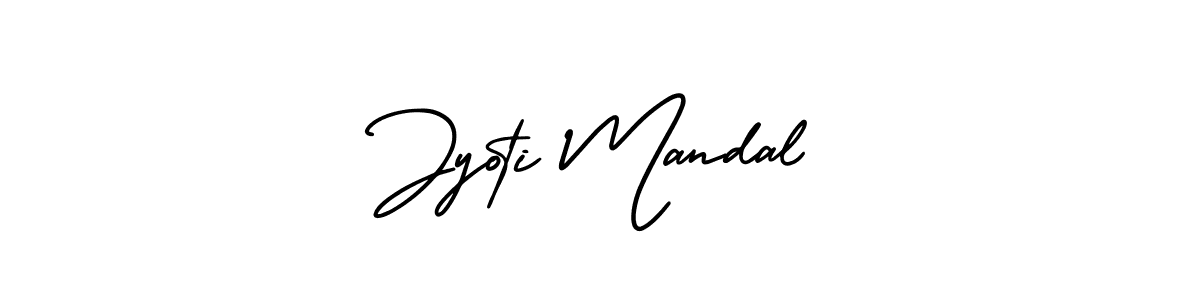 Jyoti Mandal stylish signature style. Best Handwritten Sign (AmerikaSignatureDemo-Regular) for my name. Handwritten Signature Collection Ideas for my name Jyoti Mandal. Jyoti Mandal signature style 3 images and pictures png