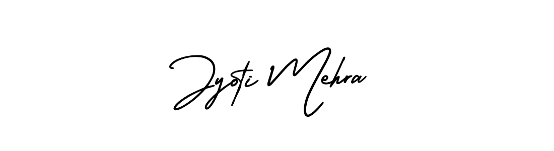Use a signature maker to create a handwritten signature online. With this signature software, you can design (AmerikaSignatureDemo-Regular) your own signature for name Jyoti Mehra. Jyoti Mehra signature style 3 images and pictures png