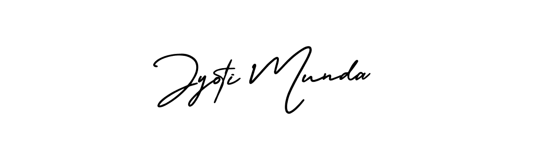 How to make Jyoti Munda signature? AmerikaSignatureDemo-Regular is a professional autograph style. Create handwritten signature for Jyoti Munda name. Jyoti Munda signature style 3 images and pictures png