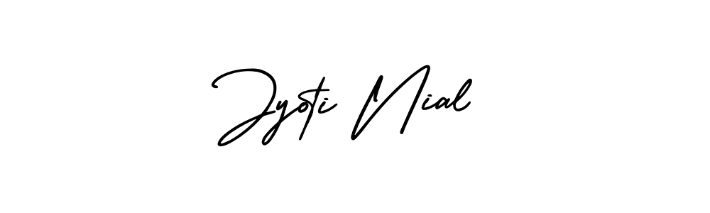 Also You can easily find your signature by using the search form. We will create Jyoti Nial name handwritten signature images for you free of cost using AmerikaSignatureDemo-Regular sign style. Jyoti Nial signature style 3 images and pictures png