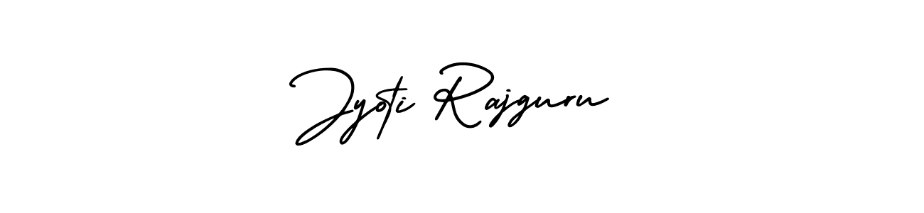 Jyoti Rajguru stylish signature style. Best Handwritten Sign (AmerikaSignatureDemo-Regular) for my name. Handwritten Signature Collection Ideas for my name Jyoti Rajguru. Jyoti Rajguru signature style 3 images and pictures png