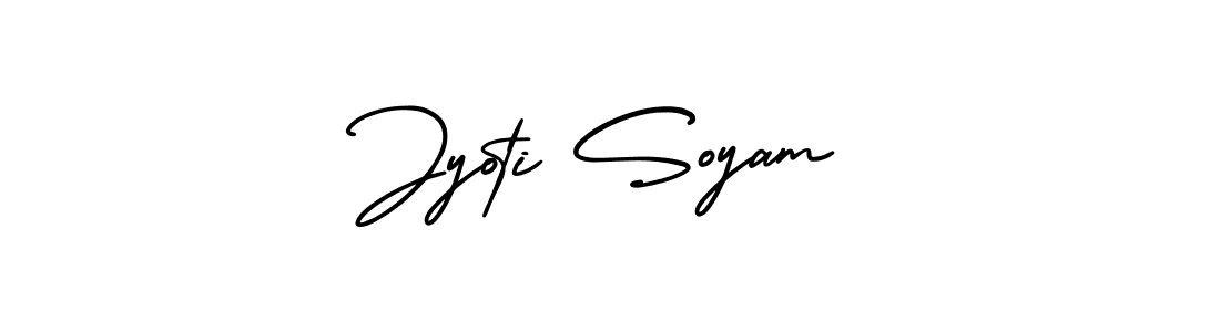 Make a beautiful signature design for name Jyoti Soyam. With this signature (AmerikaSignatureDemo-Regular) style, you can create a handwritten signature for free. Jyoti Soyam signature style 3 images and pictures png