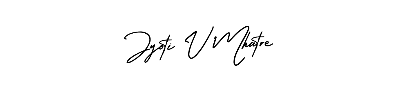 Make a beautiful signature design for name Jyoti V Mhatre. Use this online signature maker to create a handwritten signature for free. Jyoti V Mhatre signature style 3 images and pictures png